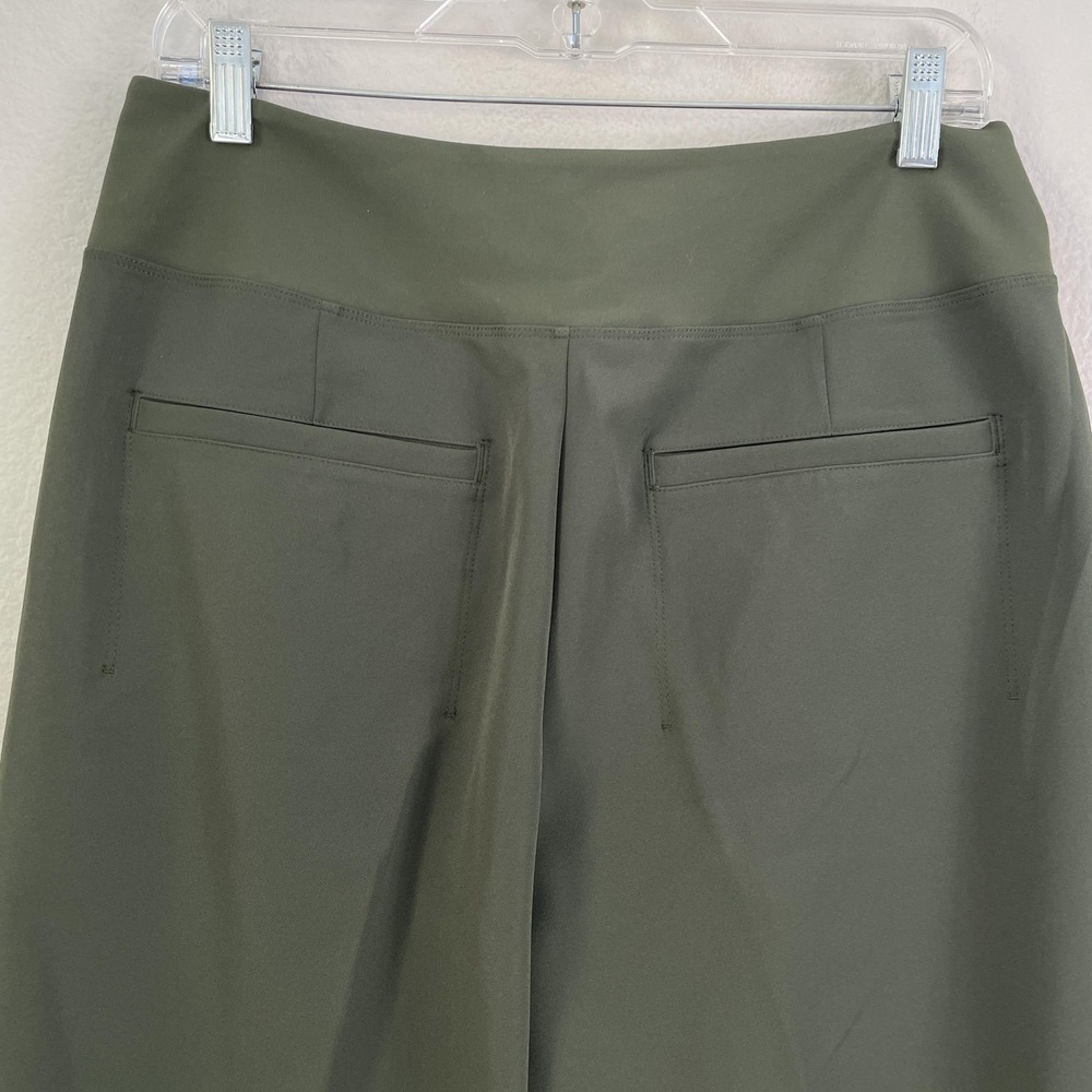 Athleta Pants Womens 10 Green Brooklyn Ankle High Rise Pull On Tapered Stretch - Picture 5 of 8
